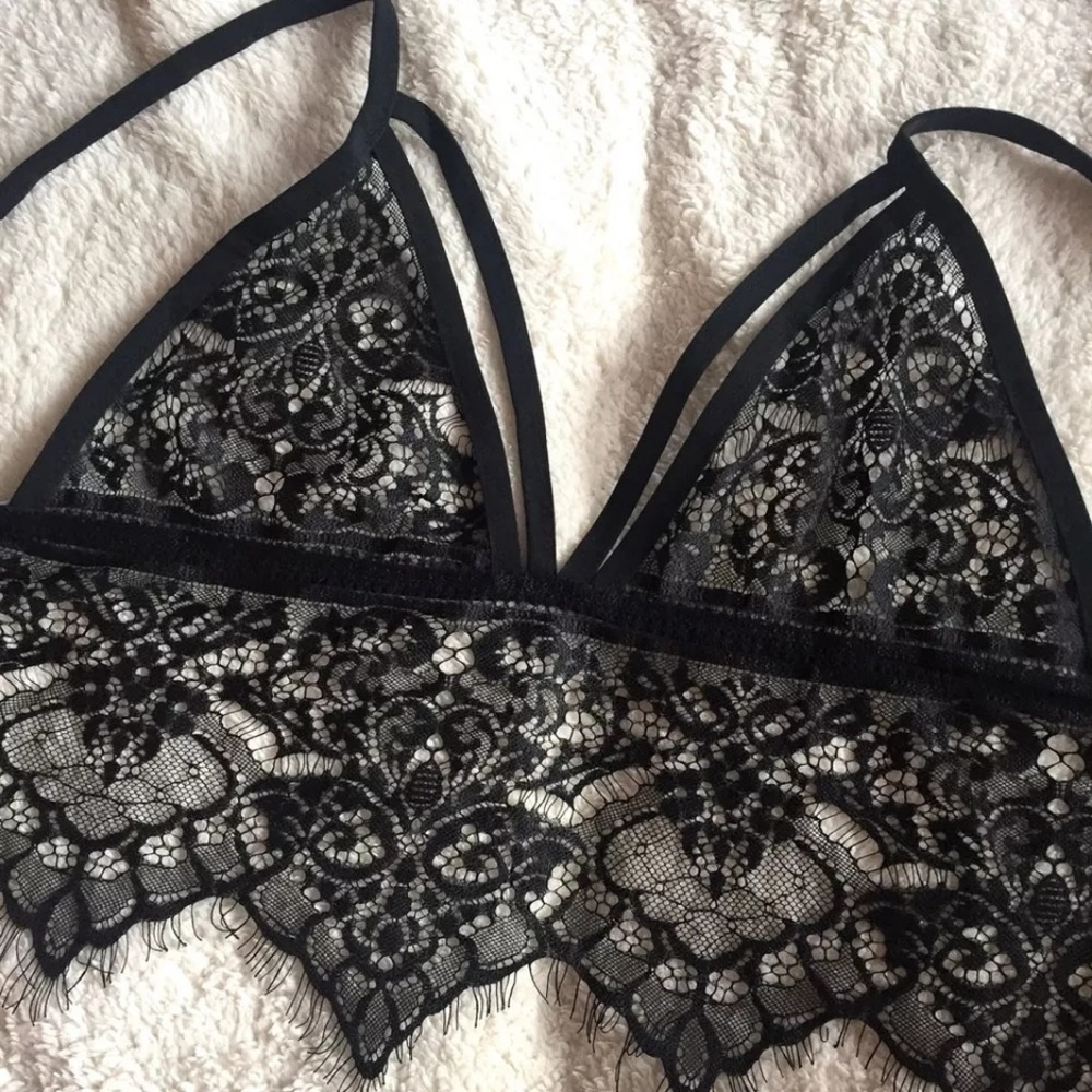 Just arrived top lace Women Hollow Translucent Und - Picture 2 of 6